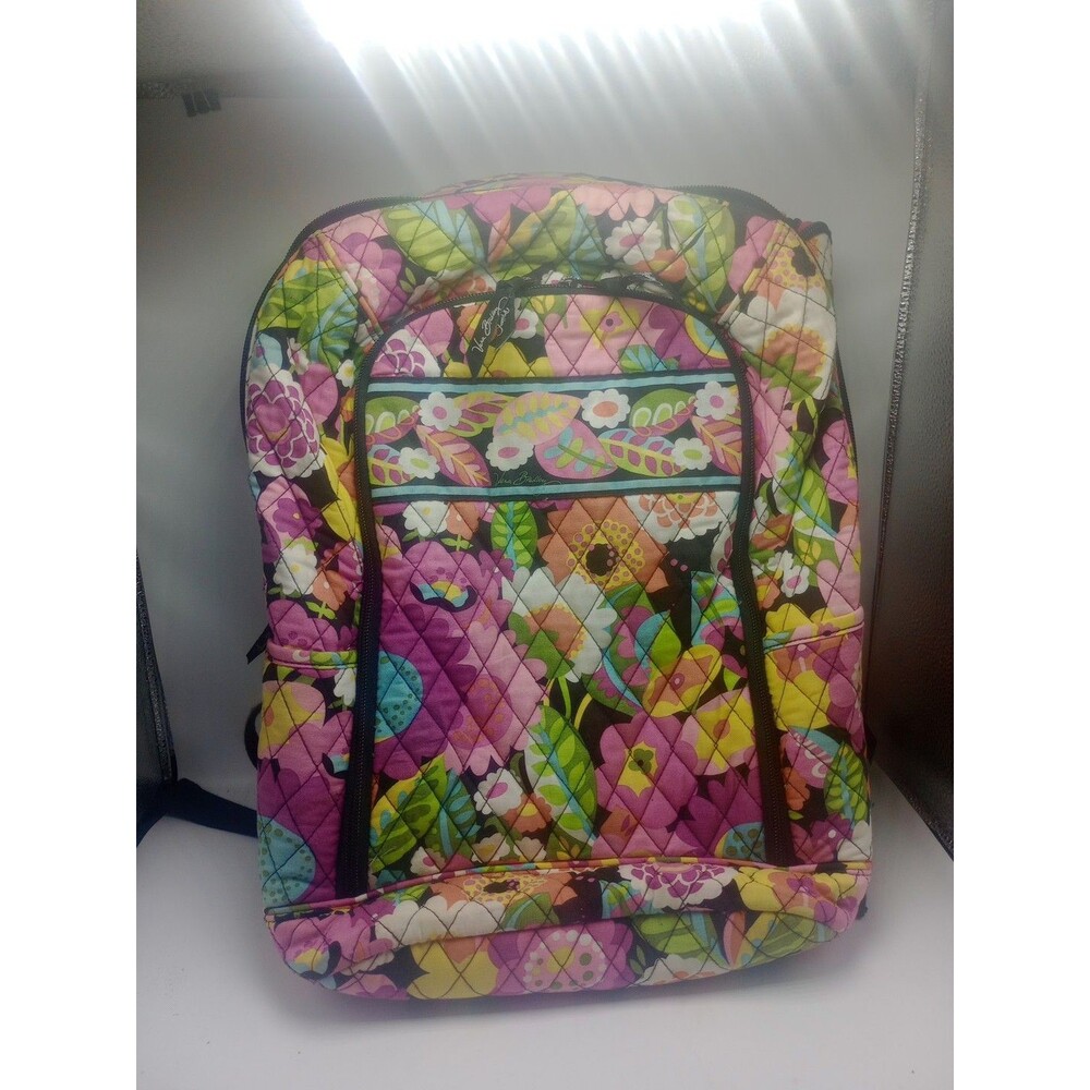 Vera Bradley Campus Laptop Backpack  Va Va Bloom 15 x 11 x 5 LNC